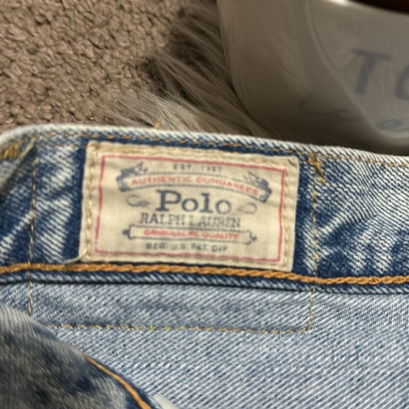 EUC RL Polo Crosby Short Denim Cutoff Shorts-Sz 26-77% Cotton-Raw Hem-Distressed - Picture 7 of 16